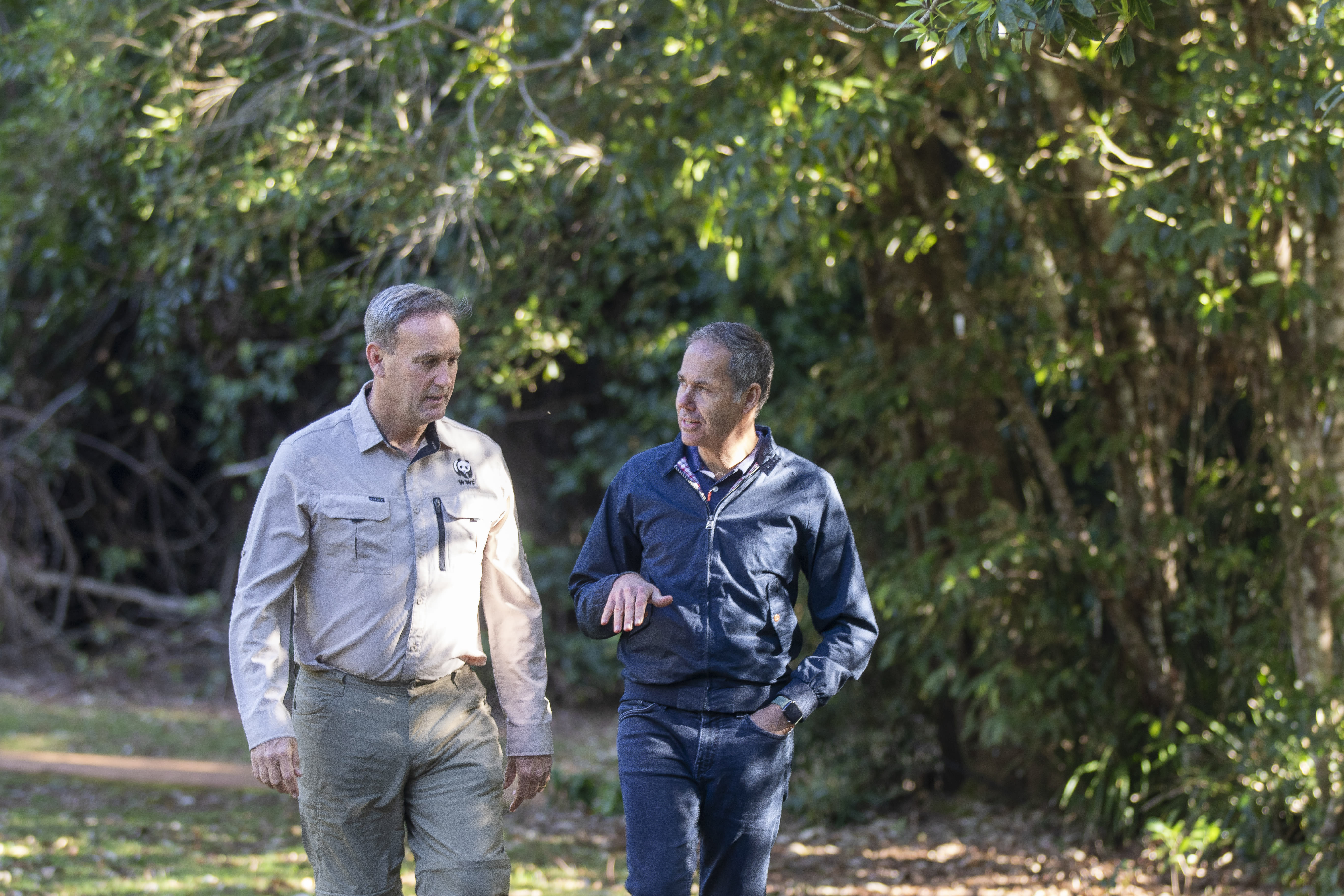 Dermot O'Gorman (WWF-Australia, CEO) and Brad Pulford (HP Inc Managing Director)