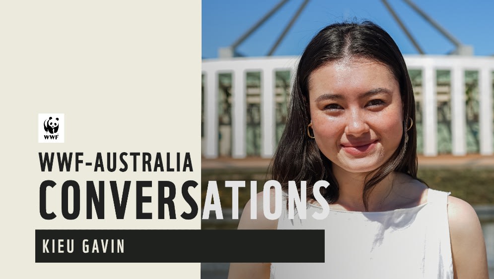 Kieu Gavin in conversation with Dermot O'Gorman (supplied)
