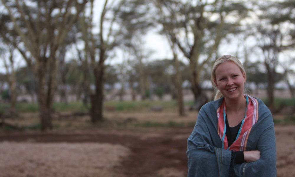 Rachel Lowry in Kenya, October 2009 . Image Supplied