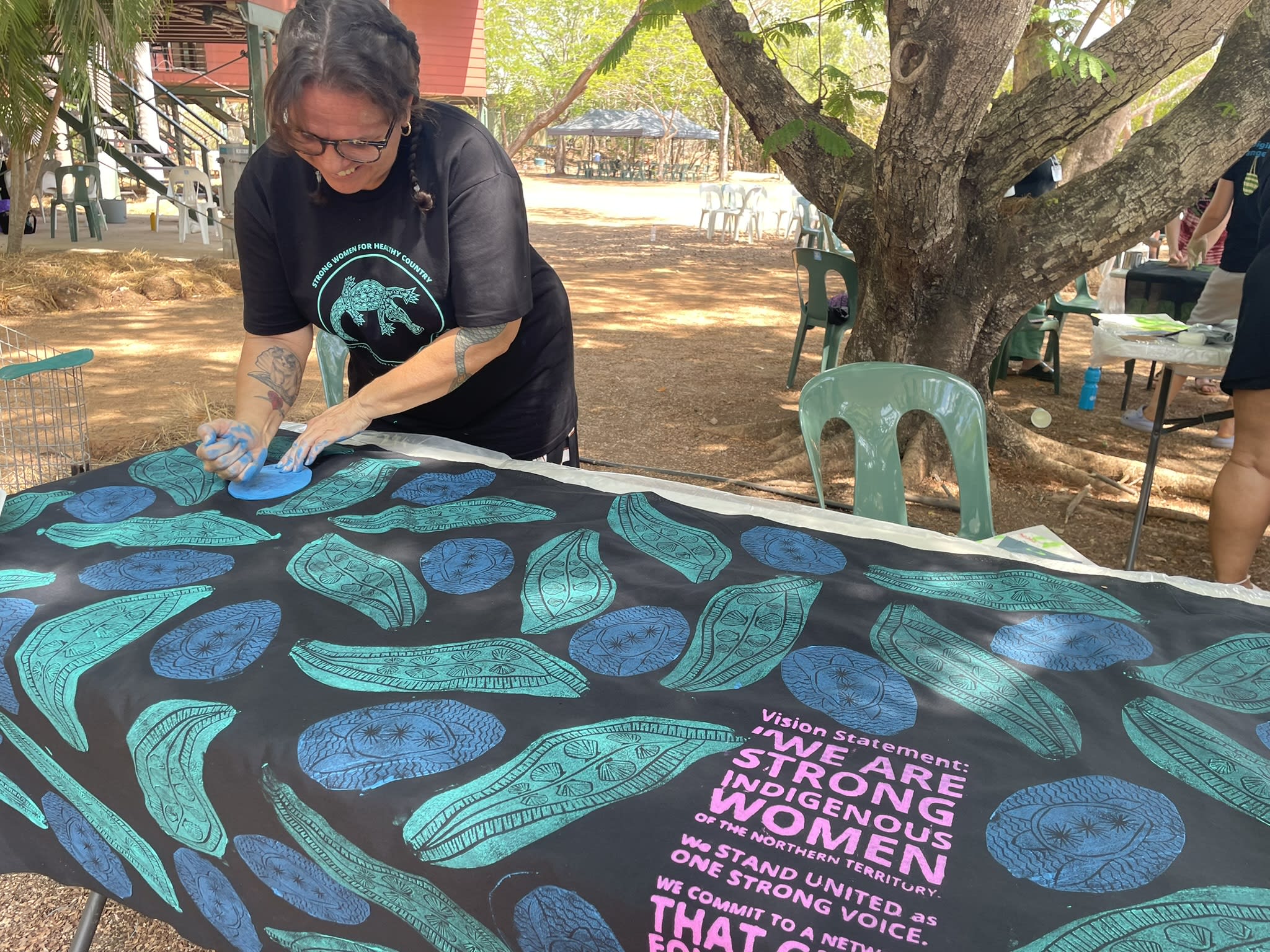 Bianca McNeair, proud Malgana woman and Program Lead for the Indigenous Women’s Ranger Network at WWF-Australia at the 2024 Strong Women for Healthy Country Forum
