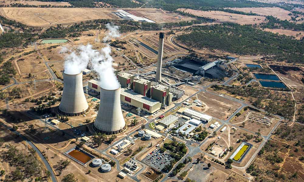 A coal-fired power station in Queensland