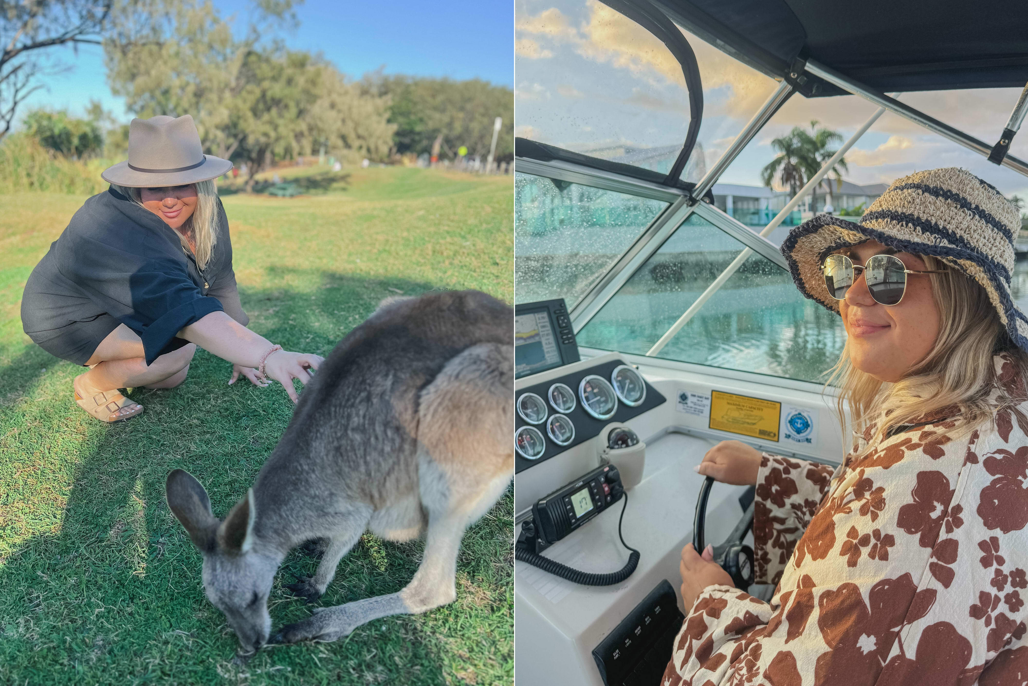 Quandamooka Yoolooburrabee Aboriginal Corporation (QYAC)’s Kiah Morgan enjoying the outdoors and wildlife on Minjerribah (North Stradbroke Island).