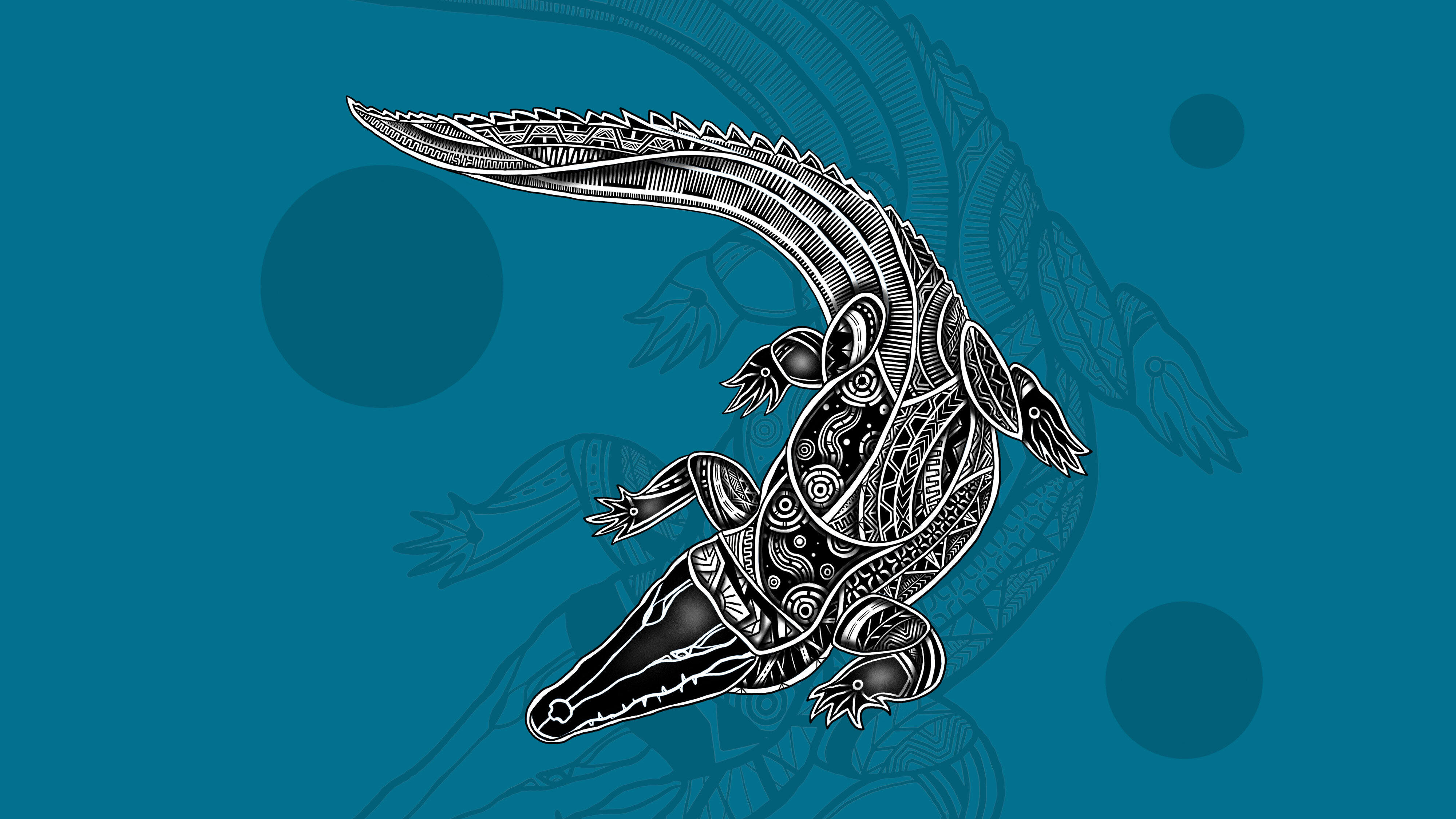 Crocodile; Gujigay (Jirrbal); Koedal (Zenadth Kes).
