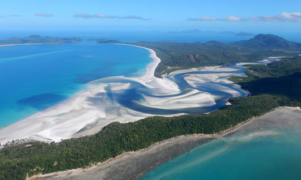 Whitehaven Beach and the Great Barrier Reef= Australia