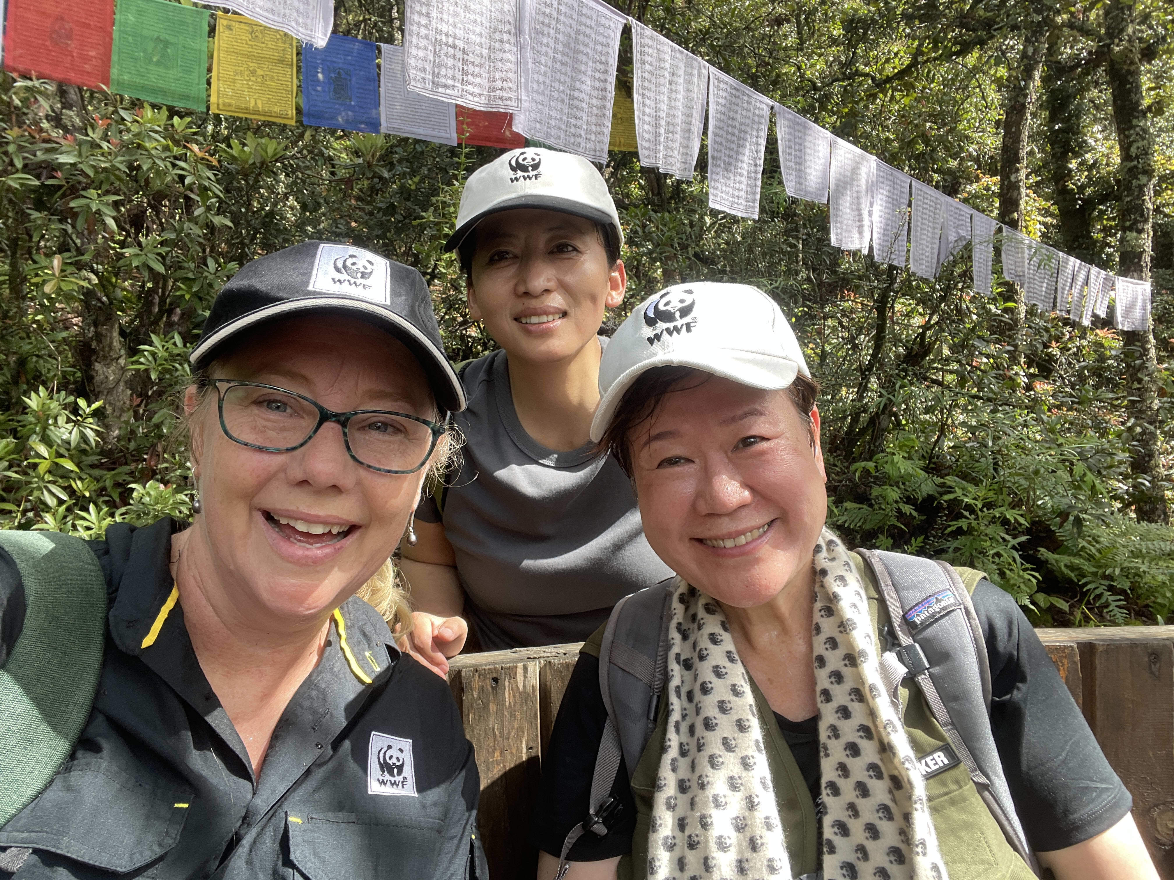 Dr Leonie Valentine (Senior Manager Species Conservation, WWF-Australia), Kezang Yangden (Conservation Director, WWF-Bhutan) and Sophia Lim (CEO, WWF-Malaysia).