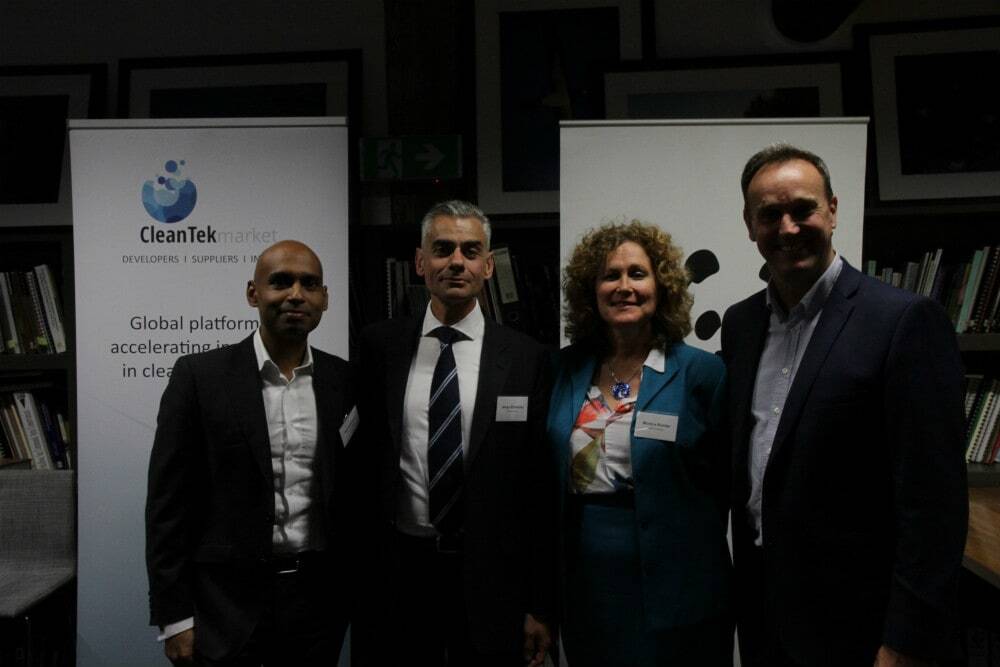 Neil Salisbury Founder and Co-Director of CleanTek, Jenya Khvatsky CleanTek Markets CEO, Monica Richter Climate Change Business Engagement Manager WWF, Dermot O'Gorman WWF CEO