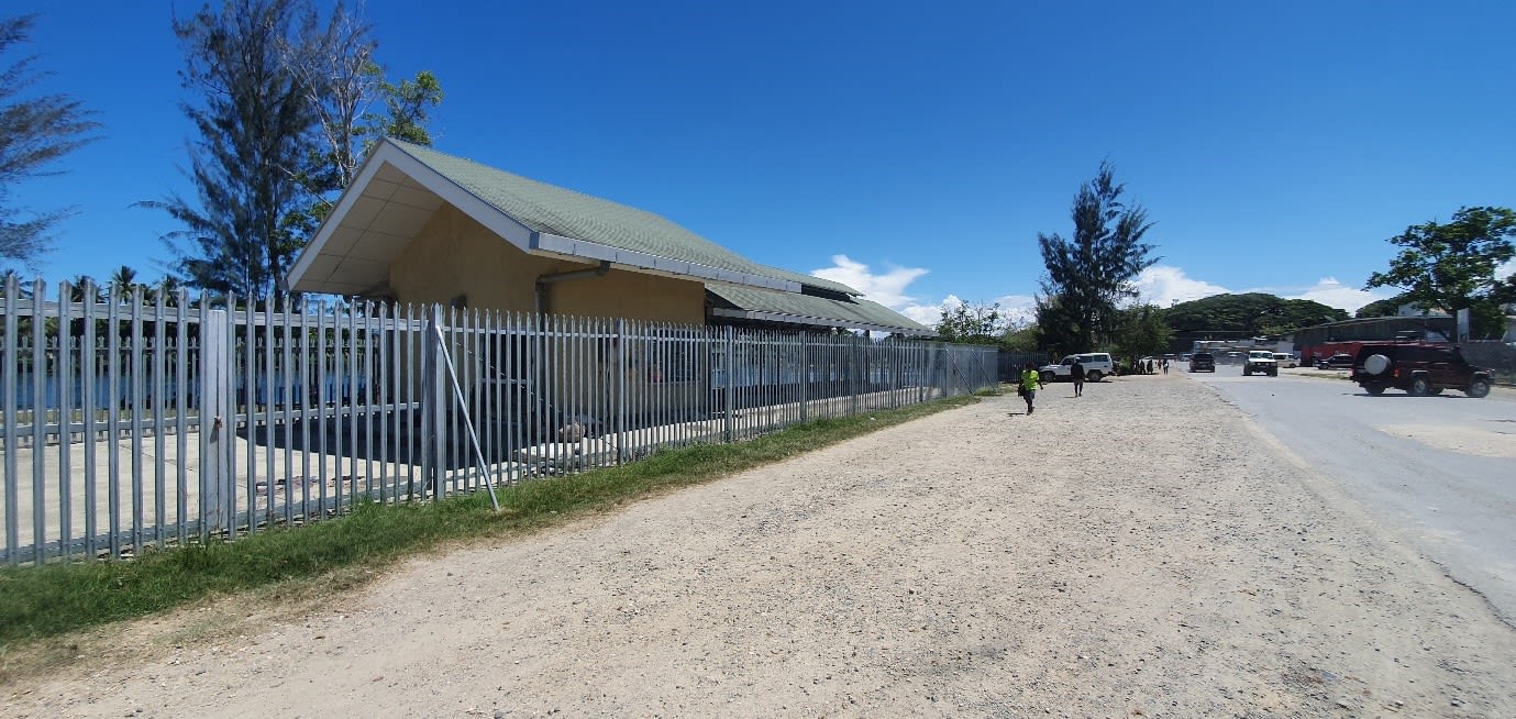 Empty fish market in Madang