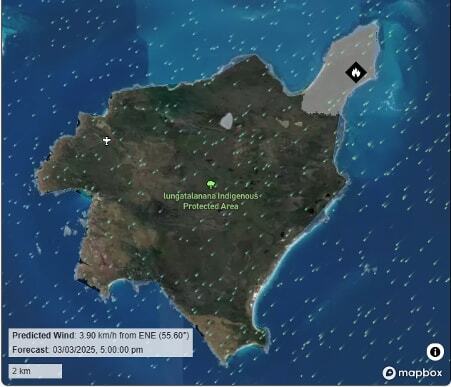 The fire hit the northeast corner of Lungtalanana.