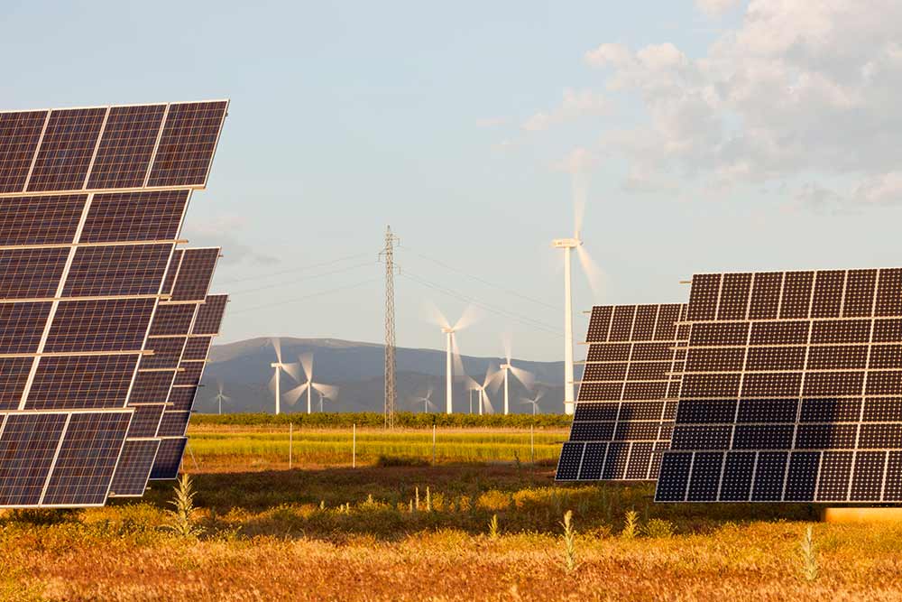 A photo voltaic solar power station near Guadix, Andalucia, Spain
