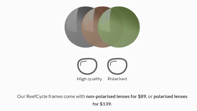 Reefcycle non prescription sunnies options